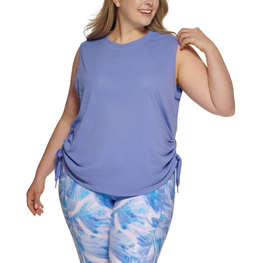 Calvin Klein Performance Plus Size Tie Hem Tank Top